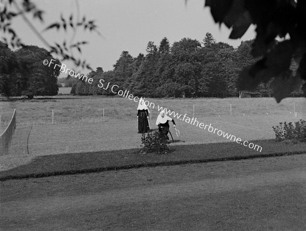 NUNS FROM WINDOW OF MOUNT ST ANNE'S